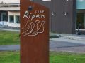 Кируна. Кемпинг Рипан. Стелла при вьезде.