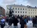 У фонтана в феврале